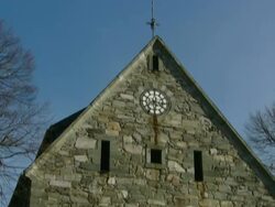 Cathedral in Stavanger, Norway Stock Footage