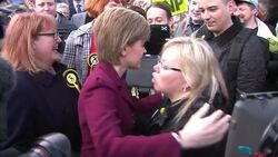 General Election 2015 - Nicola Sturgeon & SNP Launch New Poster News Clip