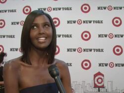 INTERVIEW: Ubah Hassan talking about Target in NY at the Target Celebrates Opening Of East Harlem Location With Star-Studded Party at New York NY.  Stock Footage