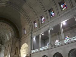 Fatima, Sanctuary of Our Lady of Fatima, interior of the basilica Stock Footage