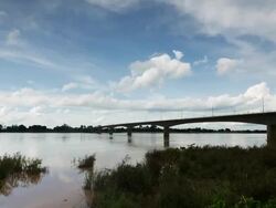 Thai-Lao Friendship Bridge - Time Lapse Stock Footage
