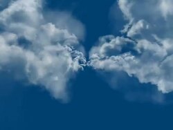 INFINITE CLOUDS COVERING UPPER HALF - series_clouds_G24 (loopable) Stock Footage