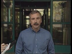 Bosnia - Presser On Mass Graves News Clip