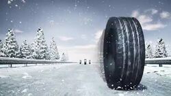 Snow Tire Stock Footage