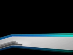 3D Panels Lower Third - Rainbow Change (Full HD) Stock Footage