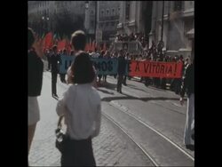 UPITN 12 6 79 RIGHTISTS DEMONSTRATE ON PORTUGAL'S NATIONAL DAY News Clip