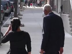 Julius Erving at the 'CBS This Morning' studio. Stock Footage