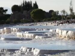 Pamukkale (Cotton Castle) Stock Footage