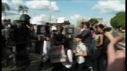 Brazil - Protests against expenditure on football cups and stadia, and rises in the cost of public transport News Clip