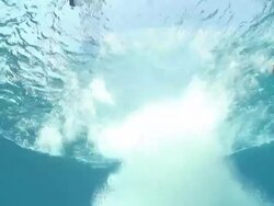 Divers plunge into the ocean. Stock Footage