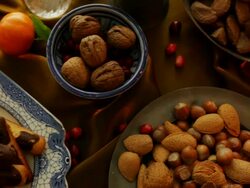 Food, Winter table Stock Footage