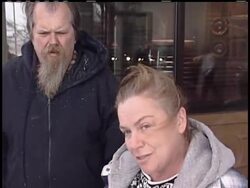 Shoppers are braving a major wintry storm to finish their last-minute shopping. News Clip