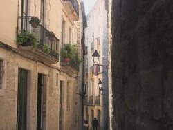 Catalonia Independence Flag Stock Footage