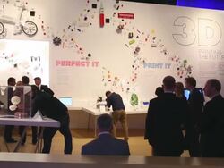 Science Museum Explores The Future Of 3D printing Stock Footage