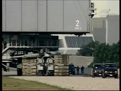 Shuttle starts trip back to launch pad after more than 2 months of repairs News Clip