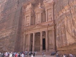 The Treasury - Petra, Jordan Stock Footage