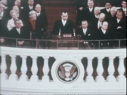 Nixon Inauguration Stock Footage