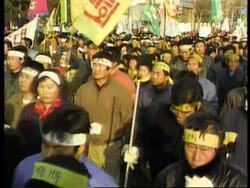 South Korea - Farmers Demo News Clip