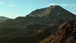 Aerial landscape in Lassen Volcanic National Park. Stock Footage