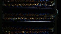 Connection of computer server Stock Footage