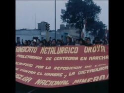 SYND 16 8 78 MINERS STRIKE IN LIMA, PERY Instructional Video