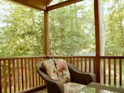 MS T/L Shot of porch at sunset / Wayland, Massachusetts, United States Stock Footage