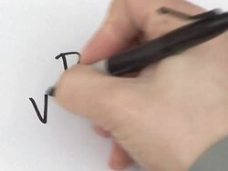 Somebody Handwriting \Bon Voyage!\ - HD Stock Footage