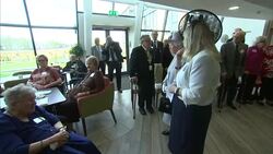 Queen Elizabeth II On Visit to Priory View Centre News Clip