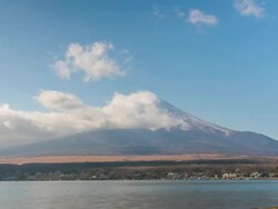 HD Time-lapse: Fujisan Landscape with cloud Stock Footage