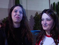 Jennifer Garcia and Brooke Raymond of Louisiana on Black Friday Stock Footage