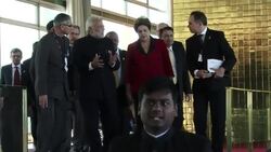 India PM Modi meets Brazil President Rousseff to sign bilateral cooperation treaties News Clip