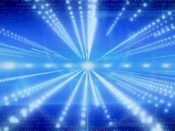 Digital space and flying lights Stock Footage