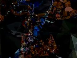 series transcendental fields : from almond blossoms, dark (TRANSITION) Stock Footage