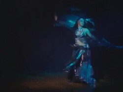 oriental dance with wings Stock Footage