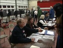 WRAP  Polls open in crucial mid-term elections ADDS New York, Arlington News Clip