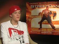 INTERVIEW: George Sampson on how dance has helped him act at Street Dance 2 3D Interviews at Corinthia Hotel London on March 22, 2012 in London, England Stock Footage