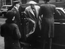 Babe Ruth going to doctor's office Stock Footage