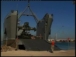 Looters detained, US patrols, port, Colombia Red Cross Instructional Video