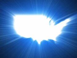 USA Map Bright Stock Footage