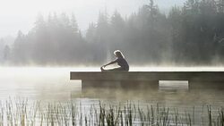 Senior Woman living an active lifestyle Stock Footage