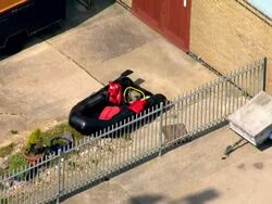 Aerials of Rubber Dinghy Used by Iranian Migrants to Attempt English Channel Crossing News Clip