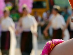 The girl watch Thai Dance Stock Footage