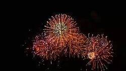 Exciting Firework with Sound Stock Footage