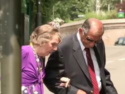 Pearl Panton at Wimbledon 2013 Video Sightings Stock Footage