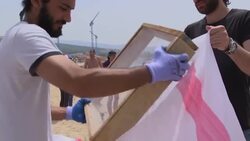 Volunteers tackle Lebanon's increasing beach waste problem News Clip
