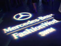 ATMOSPHERE: signage at the Official Kickoff Party - MBFW Miami Swim 2012 Stock Footage