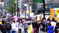 Morning Rush Hour, 5th Ave, New York City Stock Footage