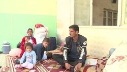 CLEAN : Syrian Kurdish refugees shelter in mosque in Turkey News Clip