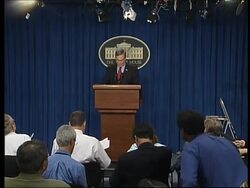 White House briefing, comments on European missile issue News Clip