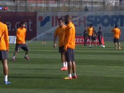 Abdidal and Afellay take part in Barcelona's last Stock Footage